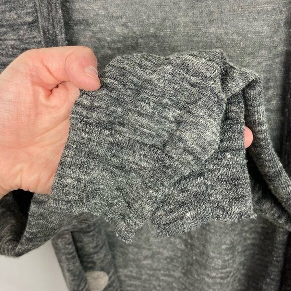 Madewell Fairweather Double Dot Linen Cardigan Sweater Grey Pink Size XS Boho‎ - Picture 7 of 15